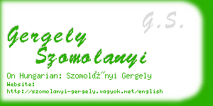 gergely szomolanyi business card